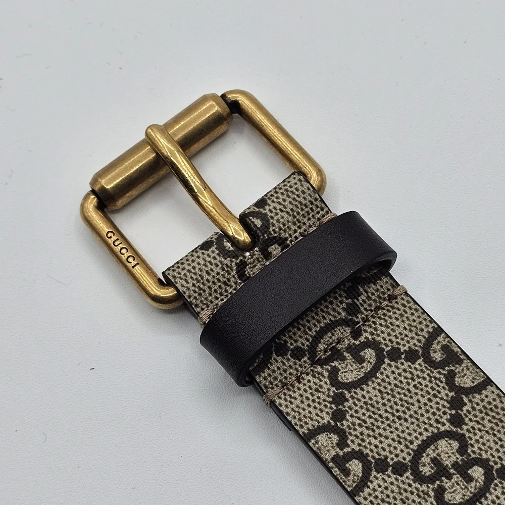 Gucci GG Supreme Kingsnake Brown Belt Size 115 46 434520 - Picture 2 of 4